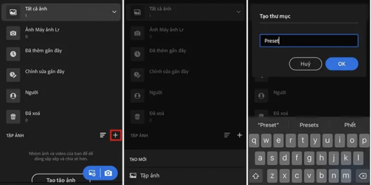 tạo preset, lightroom chỉnh ảnh